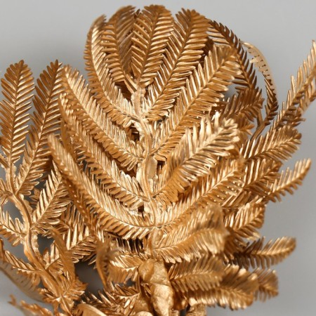 Artificial plant for creativity "Fern" 1 bouquet = 6 branches gold 13.5 cm-3