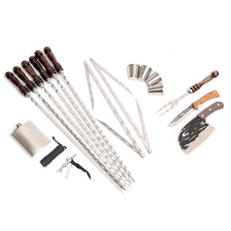 Set with skewers Gift "Tiger" No. 25, in the case of eco-leather-2