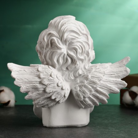 The figure "Angel is lying" white, 21x10x20cm-2