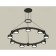 Suspended Ambrella Light, XR92051800, GX53 LED 12 W, Black Sand color, black