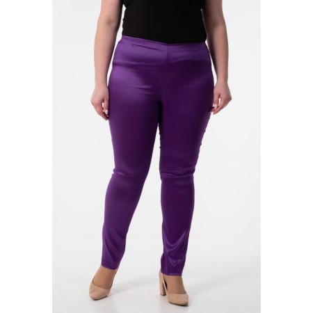 Female trousers, size 52, purple color-3