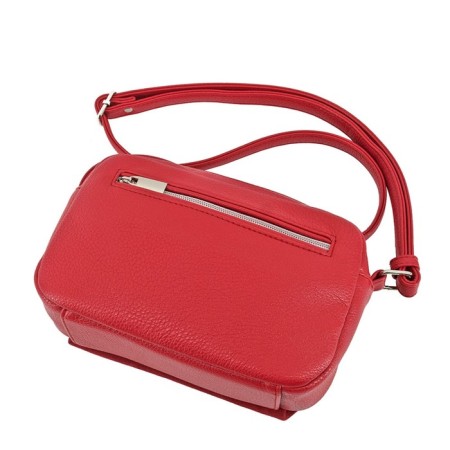 Women's bag (B2799-77140) Artificial leather + suede, red, 1x210x20 cm-2