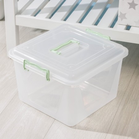 Storage container with the Comfort lid, 15 l, 32 × 34 × 22.5 cm, color mix-2