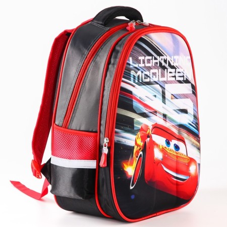 School backpack, 39 cm x 30 cm x 14 cm "lightning", cars-8