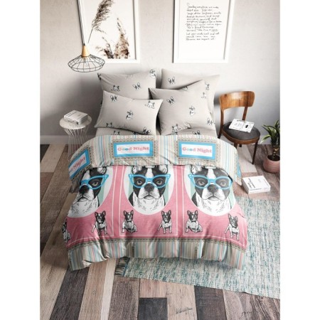 Bed linen 1.5 joint venture "Mrs.", size 145x215 cm, 145x215 cm, 50x70 cm - 2 pcs