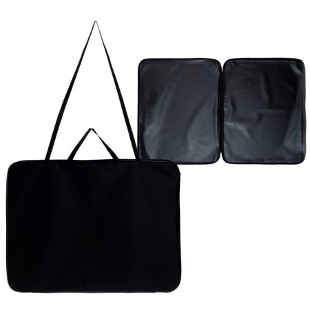 A2 folder with handles, textiles, 670 x 500 mm, PDM-5, calligrata, black