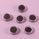 A set of sparkles for decor, small grinding, wine color, 6 pieces