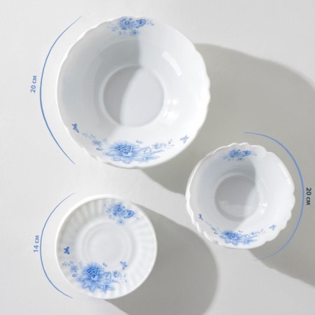 Service table shares "Blue breeze", 37 items, glass ceramics-2