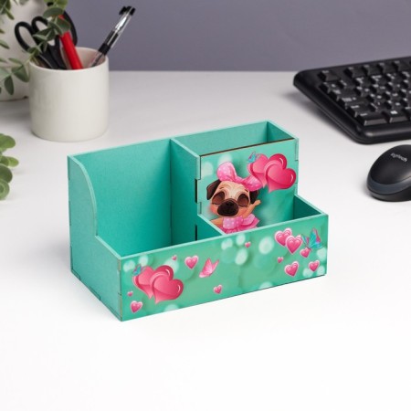Organizer for the Office "Pyosik" 3 departments, 18.5x10x10 cm-1