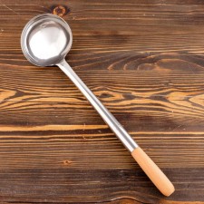 A cook for cauldron Uzbek 46cm, light wooden handle