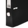 A4, 50 mm, calligrata registrar folder, PVC, embossing "lins", metal edging, pocket for a spine, assembled, black mix