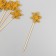 Decor for creativity "Yellow Snowflake", 11 cm (set 10 pcs)