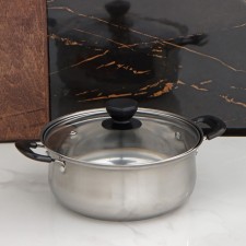 Stainless steel pan Promo, 1.7 l, 20 × 8 cm, with a lid