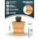 Pot for flowers and plants with a pallet, 1l new terracotta 14x14x12cm