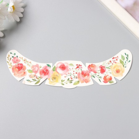 Tattoo on the body color "Fresh. Watercolor flowers" 16x5 cm