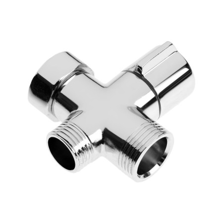 Zein Z748 divertor, for the mixer, brass body, chromium color-2