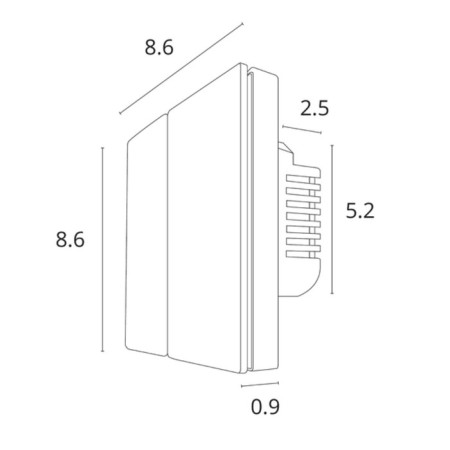 Control panel Arte Lamp Smart A700133, 600 W, 8.6x8.6x3.5 cm, white-4