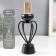Summary Metal for 1 candle "Physalis" black 31x9x9 cm