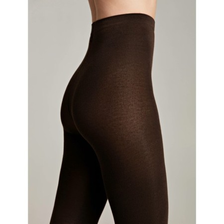 Women's tights Cotton, size 3, chocolate color-1