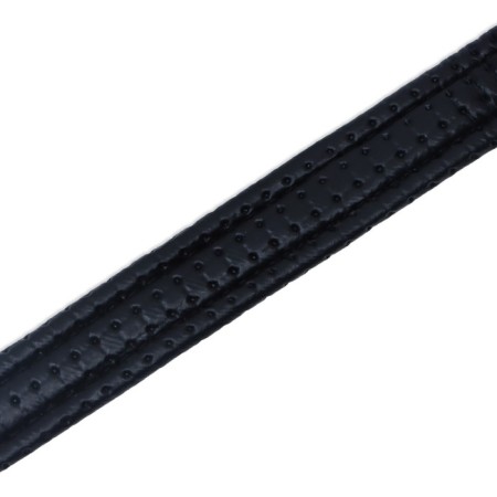 Collar "comfort" combined (polyester, claim. Leather) 39 x 1.5 cm, Osh 28-35 cm, dark green 609-6