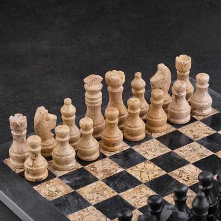 Chess "Elite", board 30x30 cm, onyx-1