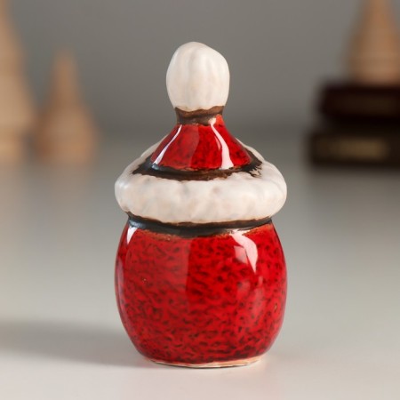 Souvenir Ceramics "Santa Claus in a red cap" 3.8x4.6x7 cm-2