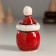 Souvenir Ceramics "Santa Claus in a red cap" 3.8x4.6x7 cm