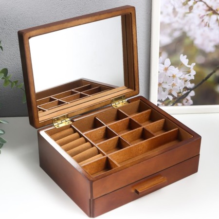 Casket wood for jewelry "Cinnamon" 9x16x21 cm-3