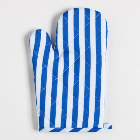 Kitchen set of shares. Color blue take 17x17 cm, mittens 26x16 cm, 100% p/e-1