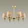 Montana chandelier, 6x40W E14, color gold