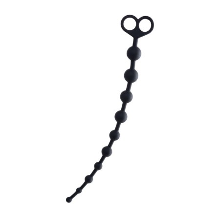 Anal beads Toyfa Popo Pleasure cephei, silicone, black, 33.5 cm, D 2.4 cm-4