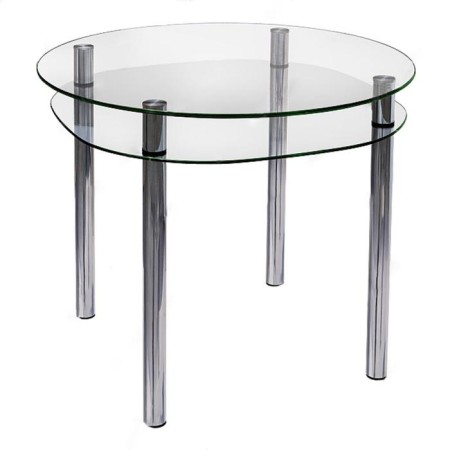 Dining table "Julius 1" Transparent, 900 × 900 × 740 mm, glass, triplex 4+4