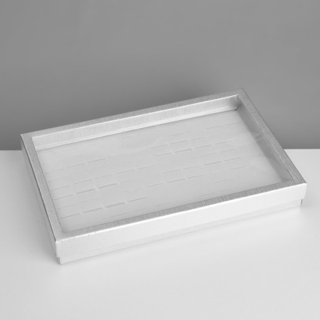 Steam for jewelry "Casket" 100 seats, 29 × 19 × 4 cm, silver color-2