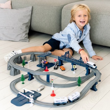 Children's Railway "My City", 103 subjects, blue-1
