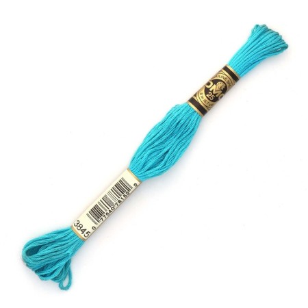 The threads of the DMC 117 (3845), 12 pcs. packaged