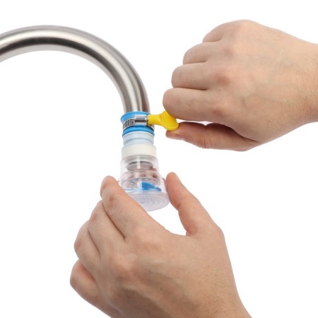 Zein aerator, increasing in length, stream adjustment, plastic, blue-12