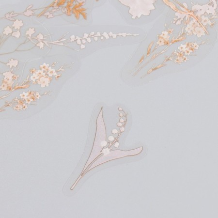 Stickers for creativity plastic "inflorescences" set 40 pcs 0.2x10x15 cm-2