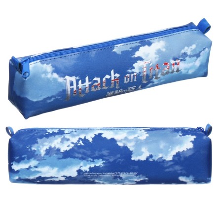 Penal soft, 1 compartment, quadro, 45 x 210 mm, Hatber "Titans attack" Blue NPK_62148