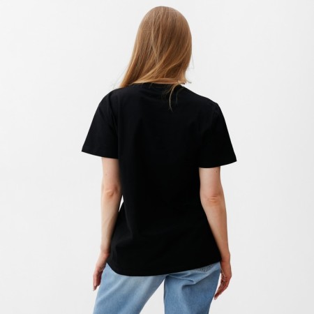 T -shirt female, black color, size 50-3