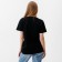 T -shirt female, black color, size 50
