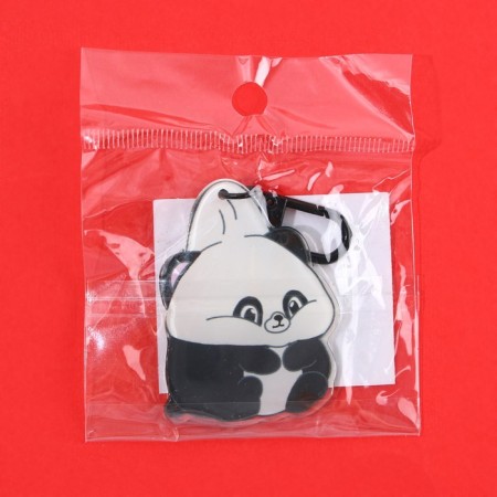 Acrylic keychain "Panda" with carbine, 5 x 3.7 cm-5