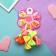 Hair set "Flower" (5 crabs, 4 elastic bands) Bow brightness, mix