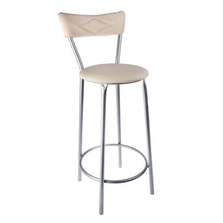 Baric chair with soft back, light-beige