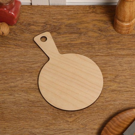 The board is cutting two -sided, round, with a pen, 22 × 14.6 × 0.6 cm-2