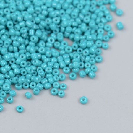 Glass beads 12/0 "green blue" bright 450 g