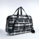 Road bag with lightning, outer pocket, long belt, blue/white color