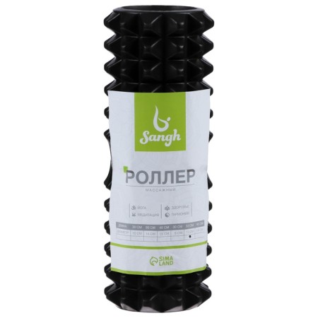 Massage roller SANGH, 33x13 cm, black color-3
