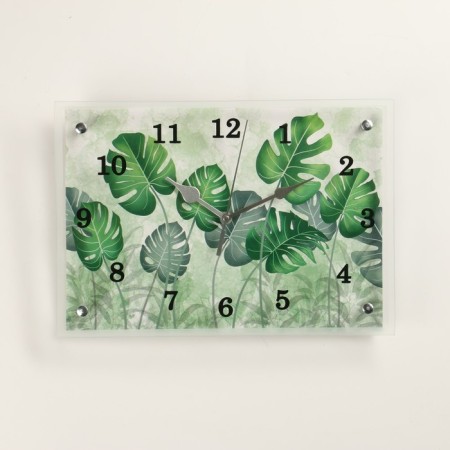 Carty clock is wall-mounted, interior "water lilies", 25 x 35