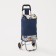 Household bag on a cart on a cord, the color is blue