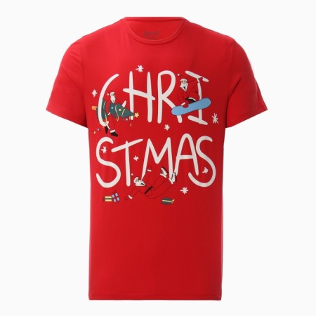New Year's T -shirt, red color, size 52-3